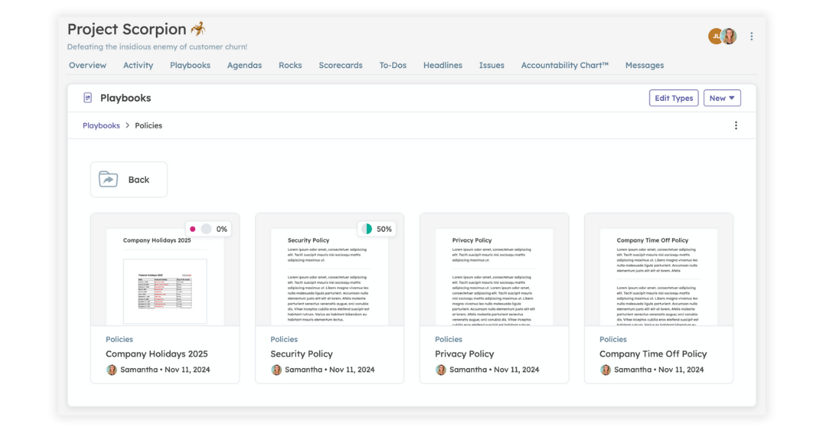 UI playbooks in strety